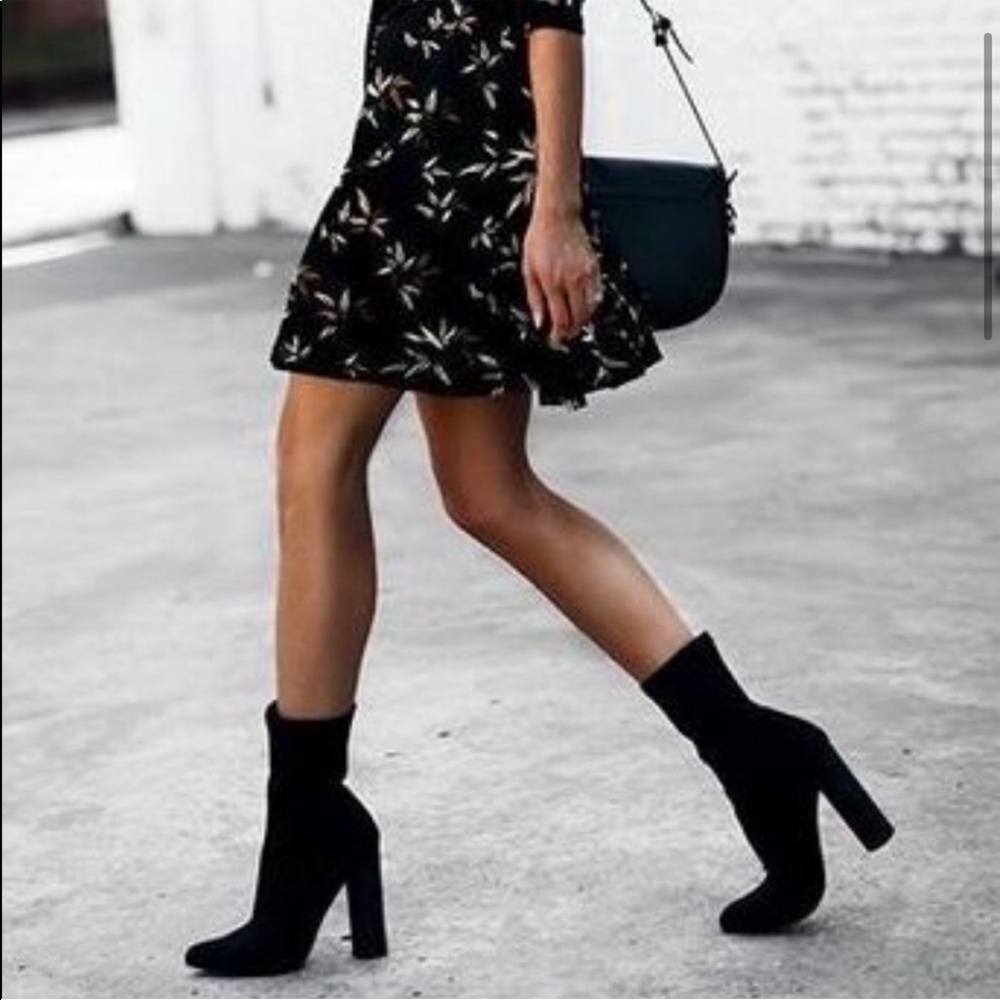 🆕SAM EDELMAN Velvet Sock Ankle Booties